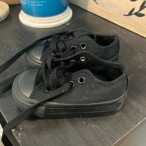 Baby black converse size 3